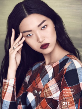 Tian Yi is Pretty in Plaid for Vogue Taiwan Feature by Yossi Michaeli Tian Yi is Pretty in Plaid for Vogue Taiwan Feature by Yossi Michaeli