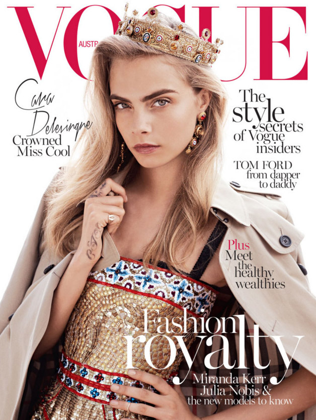 Cara Delevingne in Louis Vuitton for Vogue Japan