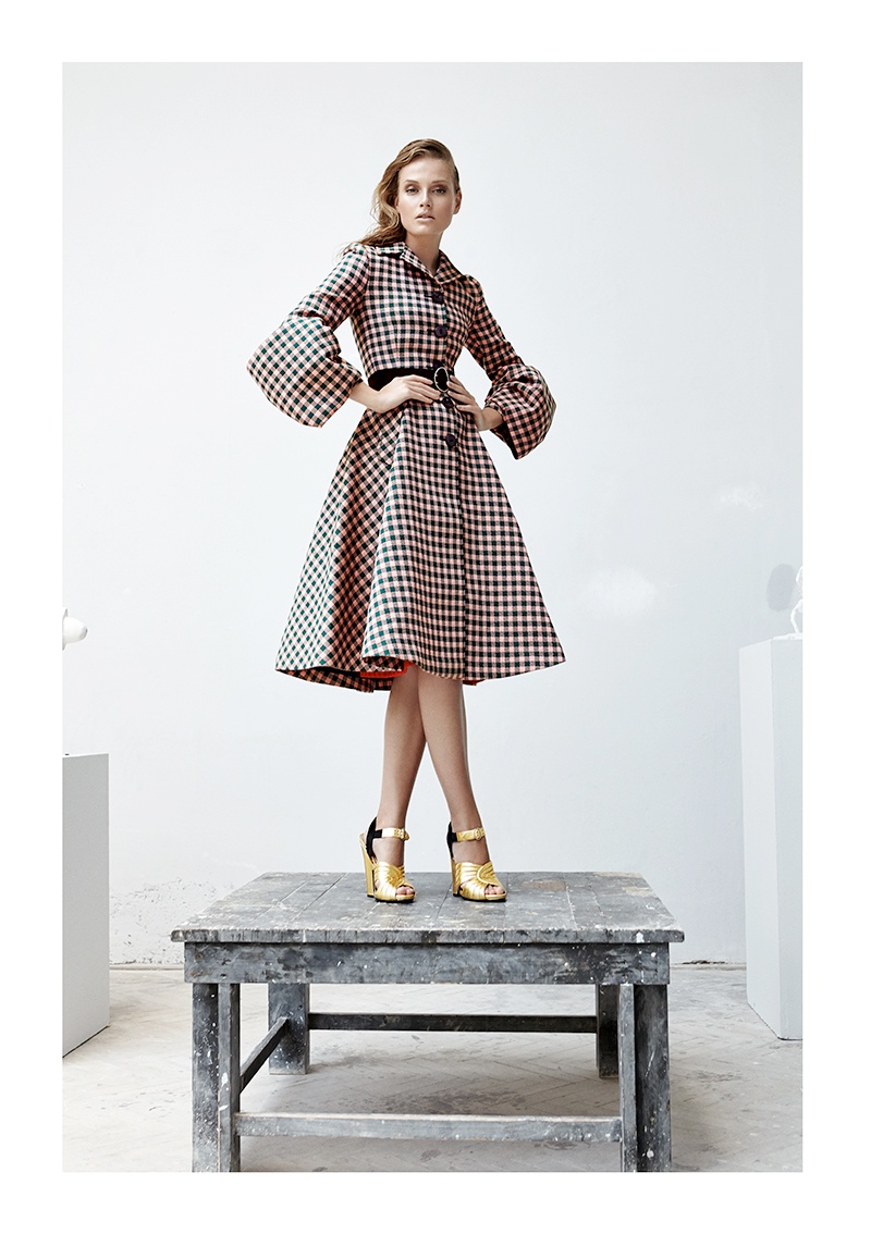 Erika Palkovicova Dons Prada for EMMA Shoot by Branislav Simoncik