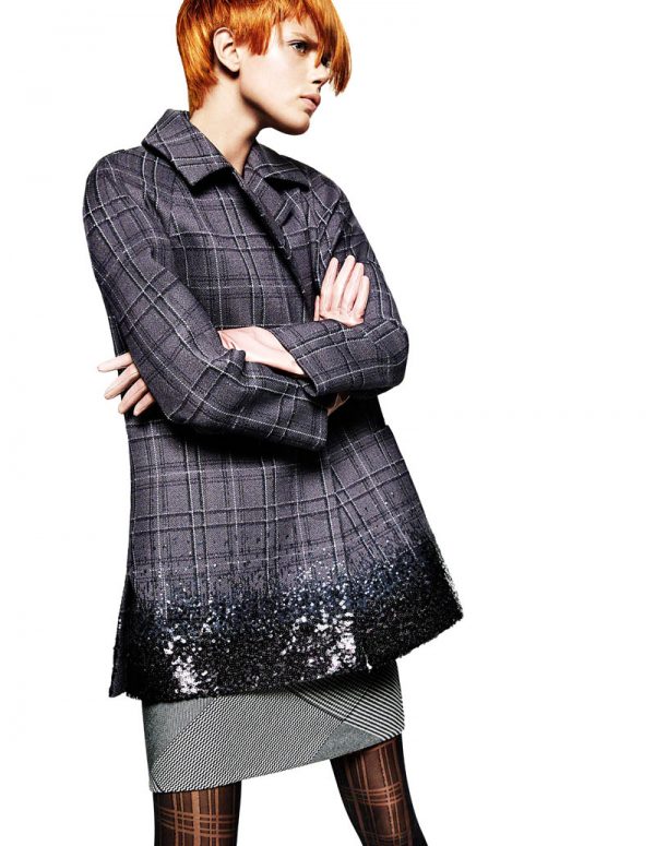 Frida Gustavsson Gets Animated in Plaid for Greg Kadel in Vogue China ...