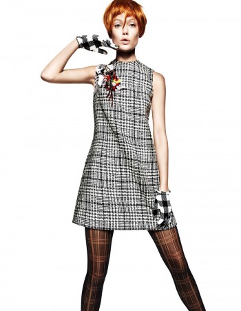 Frida Gustavsson Gets Animated in Plaid for Greg Kadel in Vogue China Frida Gustavsson Gets Animated in Plaid for Greg Kadel in Vogue China