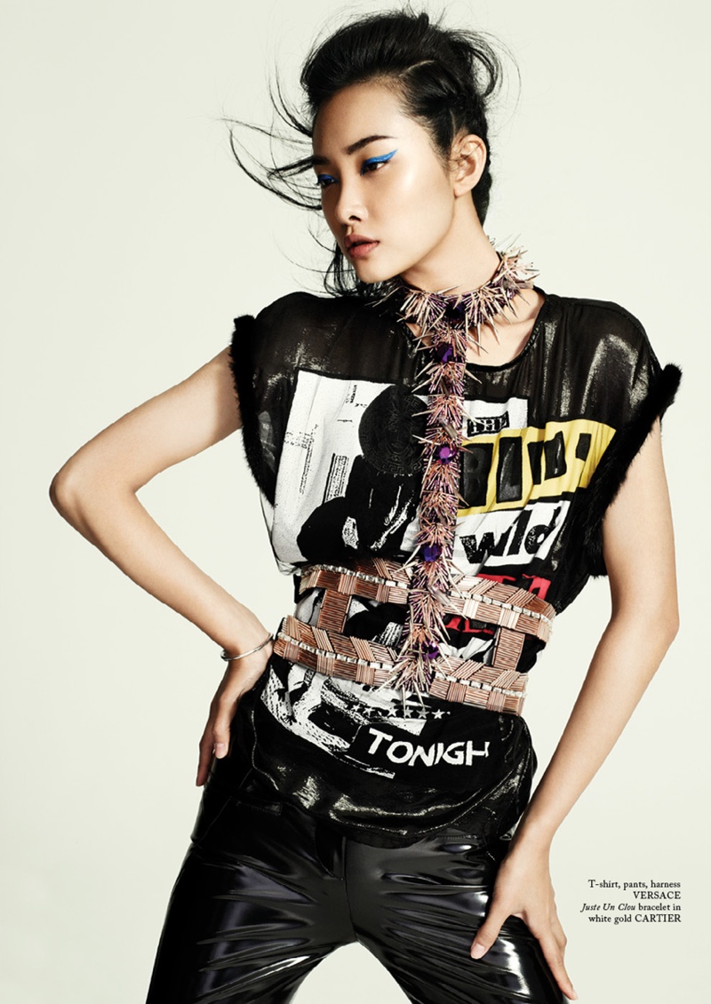 Kwak Ji Young Wears Bold Styles for Glass Magazine by Chris Craymer