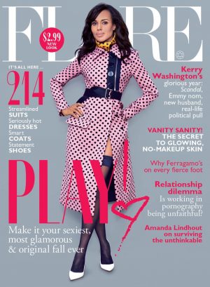 Kerry Washington Shows Some Leg for FLARE's October 2013 Issue ...