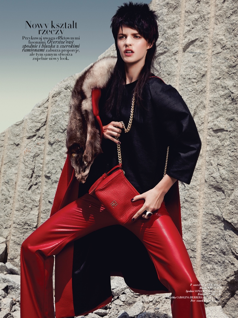 Asia Piwka Dons ‘Mad Max Couture’ for Glamour Poland by Michal Kar