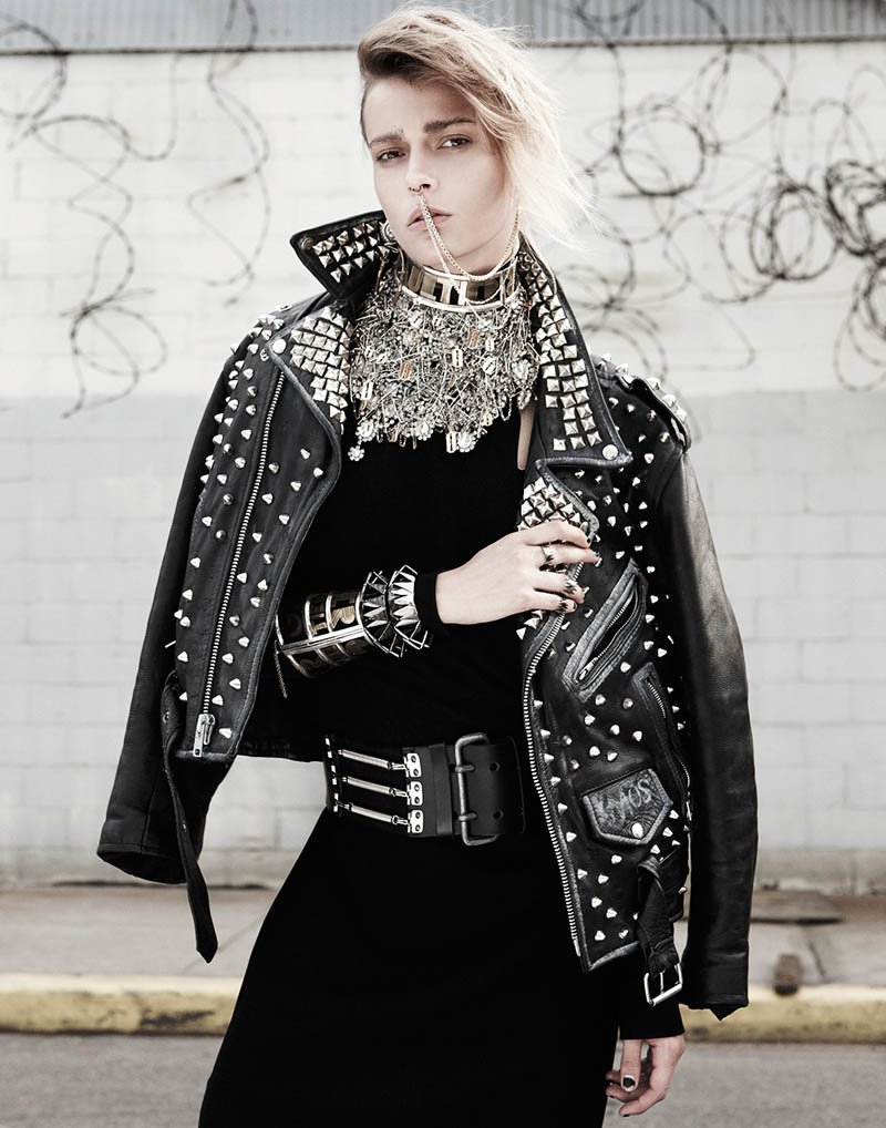 Martha Streck Has Punk Attitude for V Magazine Shoot by Manolo Campion