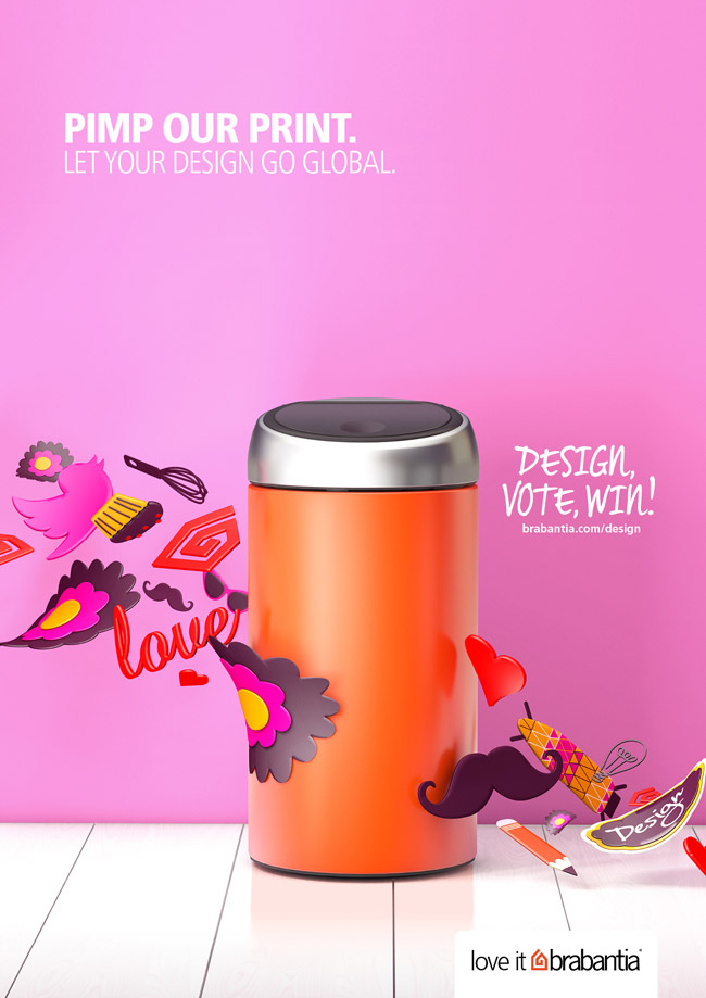 Win a Chance to Have Your Design Featured with Brabantia's "Pimp Our Print" Contest