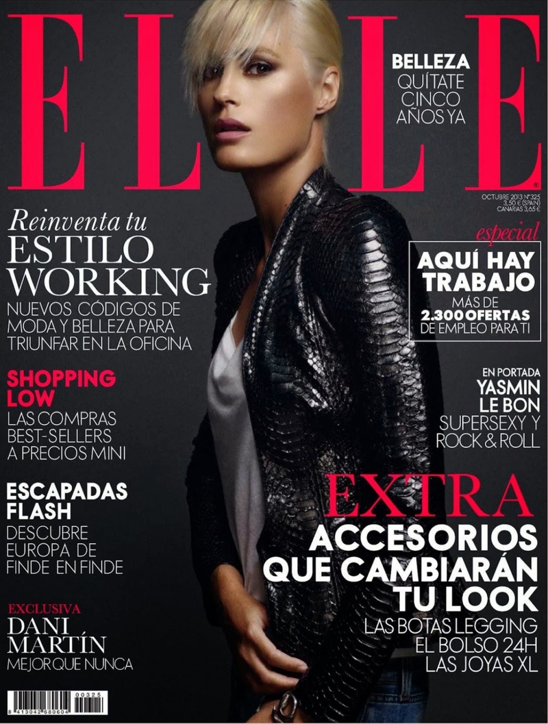 Yasmin le Bon Poses for Xavi Gordo in Elle Spain October 2013 – Fashion ...