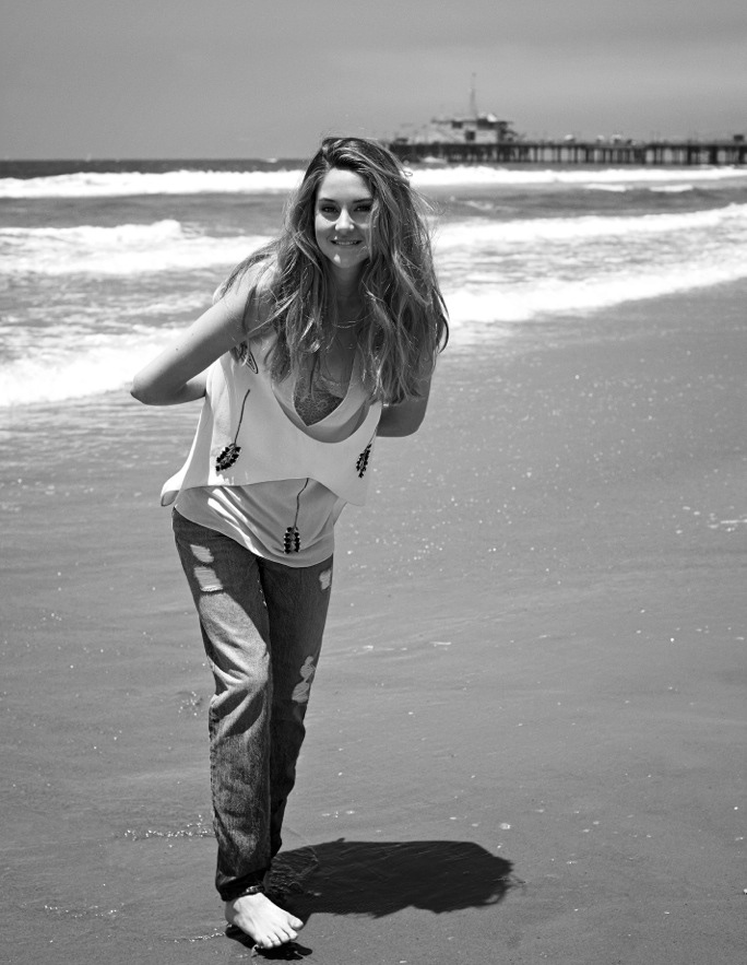 Shailene Woodley Goes Beachside for Flaunt Shoot by Eric Guillemain