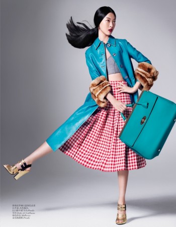 Tian Yi Wears New Season Fashions for Vogue China by Stockton Johnson ...
