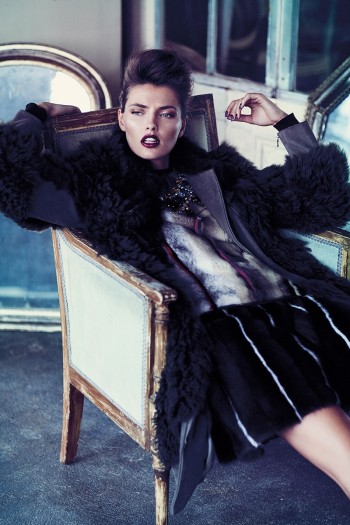 Alina Baikova is Fashionable in Fur for Fashion Shoot by Chris Nicholls Alina Baikova is Fashionable in Fur for Fashion Shoot by Chris Nicholls