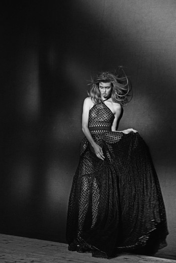 Lindsey Wixson in Azzedine Alaia Retrospective by Peter Lindbergh