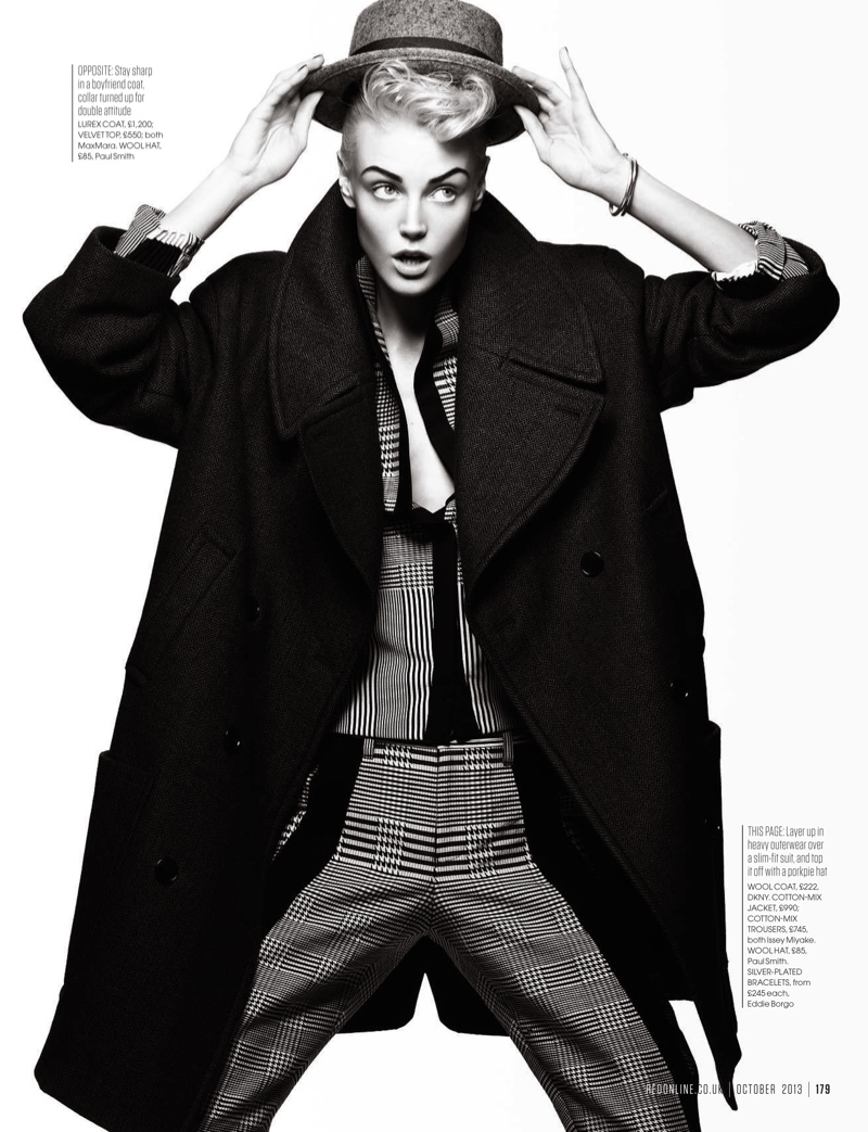 Sam Rayner Plays a Tomboy for Red UK October 2013 by Max Abadian