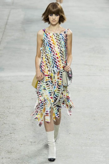 Hugely Documented Spring 2014 Chanel by Karl Lagerfeld Rainbow Print & –  Shrimpton Couture