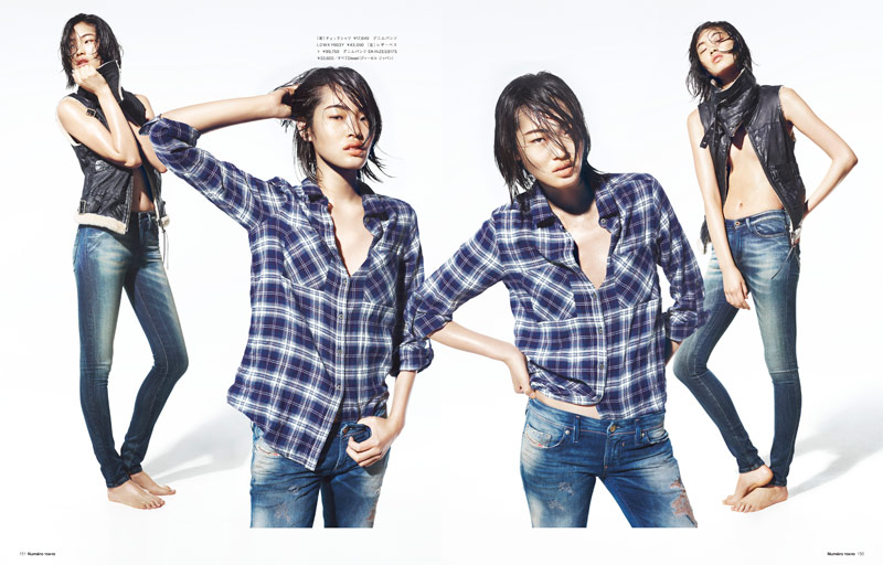 Chiharu Okunugi Wears Diesel for Numero Tokyo Shoot by Yasunari Kikuma