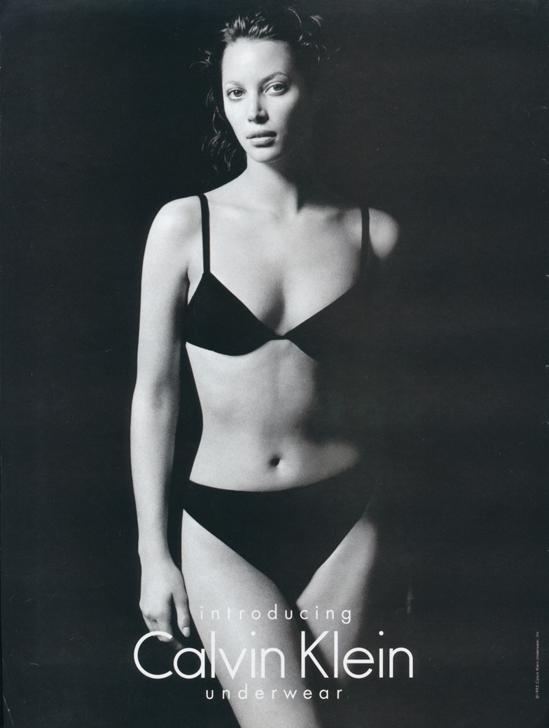 Christy Turlington for Calvin Klein Underwear 1995 Ads