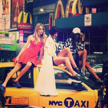 See Cara Delevingne, Jourdan Dunn + Eliza Cummings Pose for the Upcoming DKNY Ads See Cara Delevingne, Jourdan Dunn + Eliza Cummings Pose for the Upcoming DKNY Ads
