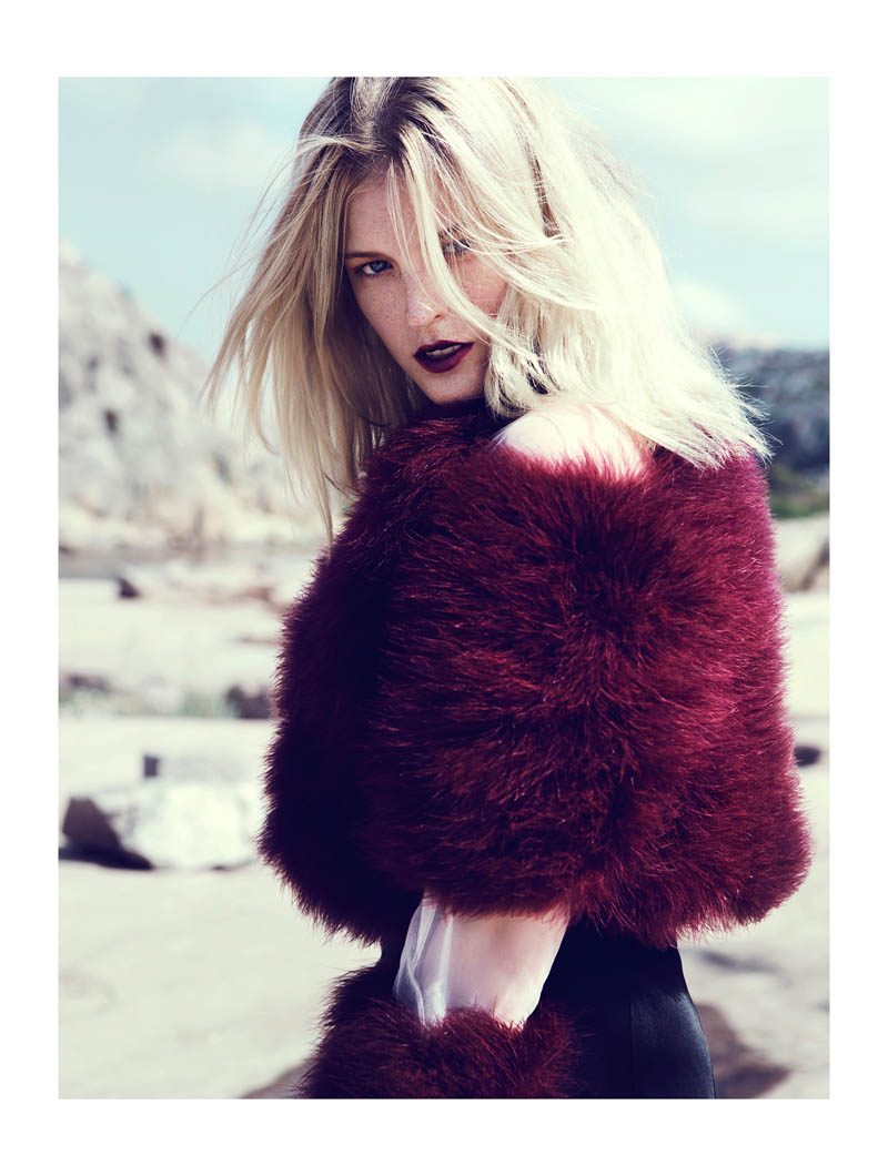 Linnea Regander Embraces the Outdoors for Elle Serbia by Fredrik Wannerstedt