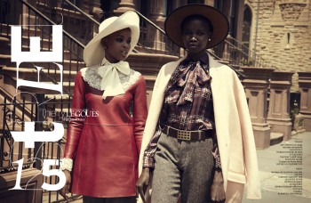 Nykhor & Flaviana Wear Retro Style in French Revue de Modes by Thierry Le Goues Nykhor & Flaviana Wear Retro Style in French Revue de Modes by Thierry Le Goues