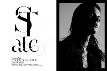 Julia Suszfalak by Michal Kar in "Innerstate" for Fashion Gone Rogue Julia Suszfalak by Michal Kar in "Innerstate" for Fashion Gone Rogue