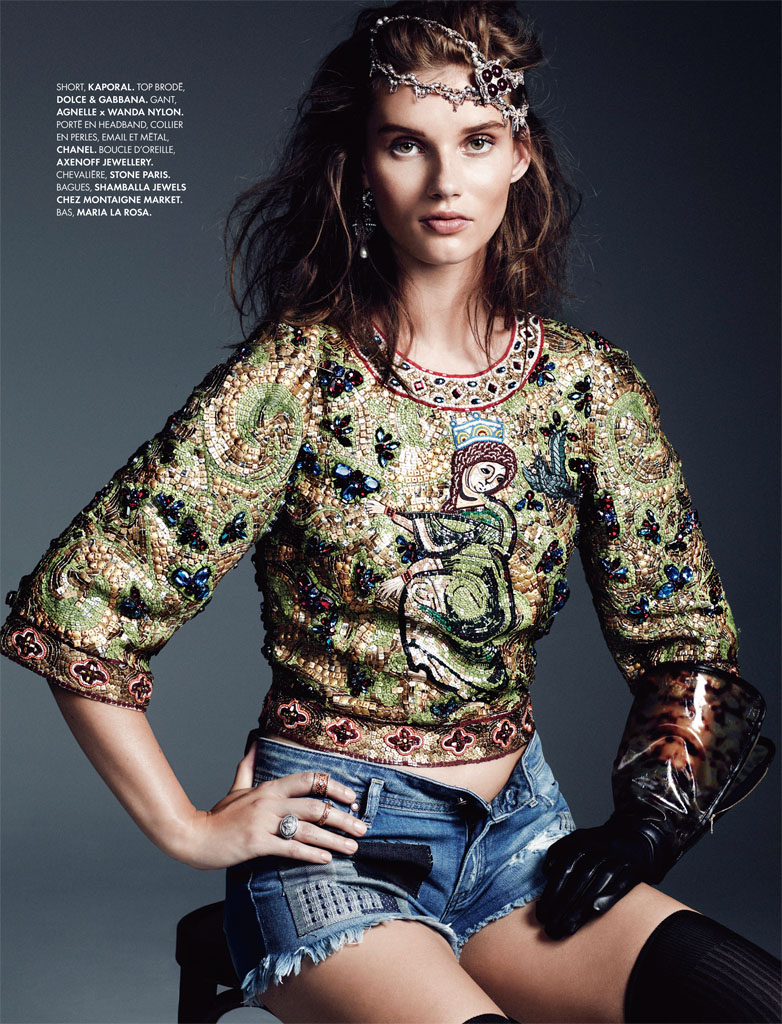 Giedre Dukauskaite is Royal Casual for Elle France by Bjarne Jonasson ...