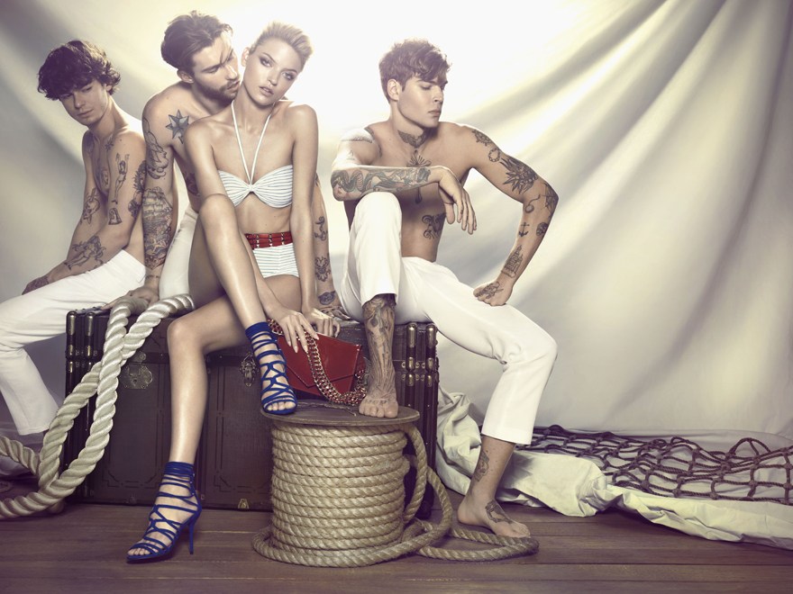 Martha Hunt is Nautical Glam in Santa Lolla's Spring 2014 Campaign