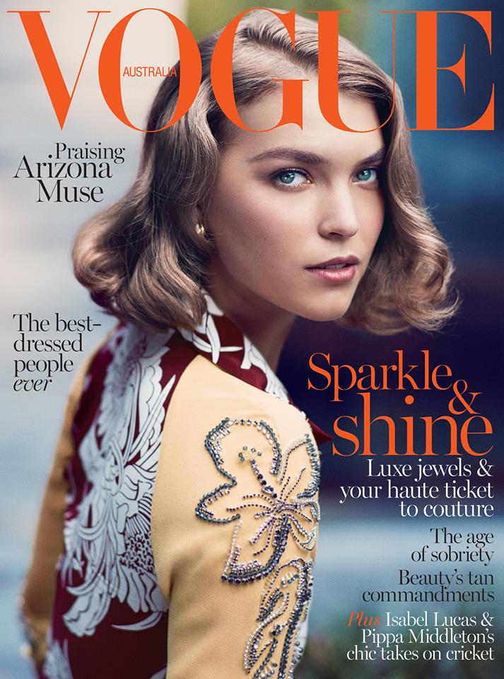 Arizona Muse on Vogue Australia December 2013 Cover