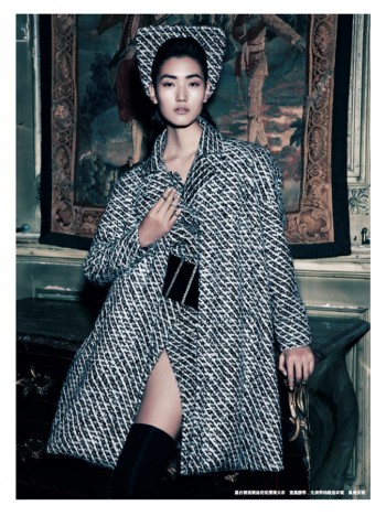 Lina Zhang Wears Chanel Couture for Prestige October 2013 by Wee Khim