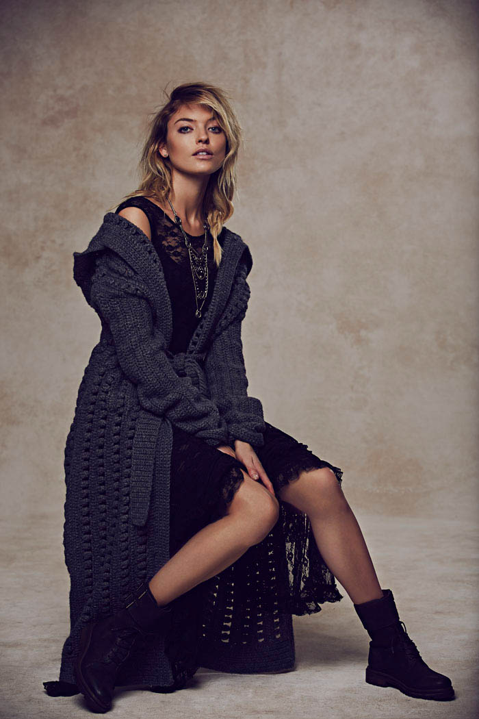 Martha Hunt Charms in Free People's Holiday 2013 Shoot