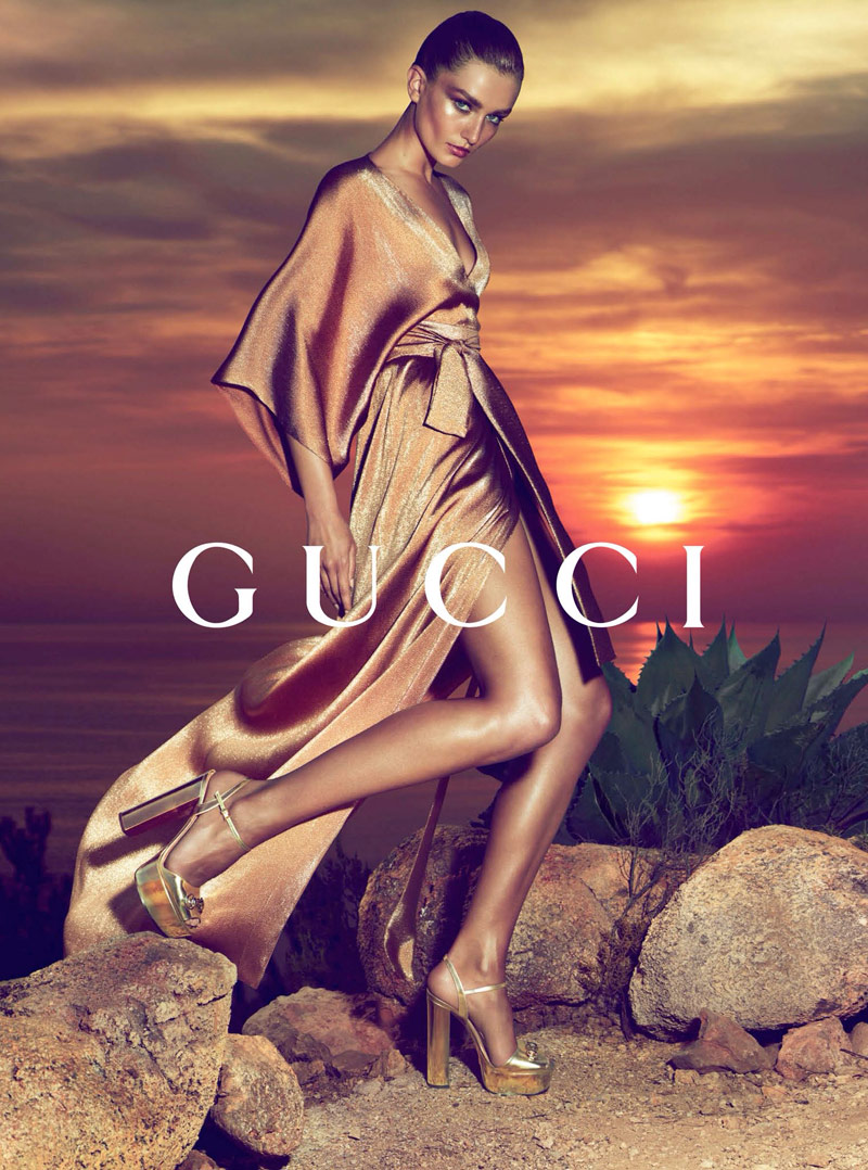 Andreea Diaconu Fronts Gucci Resort 2014 Campaign by Mert & Marcus