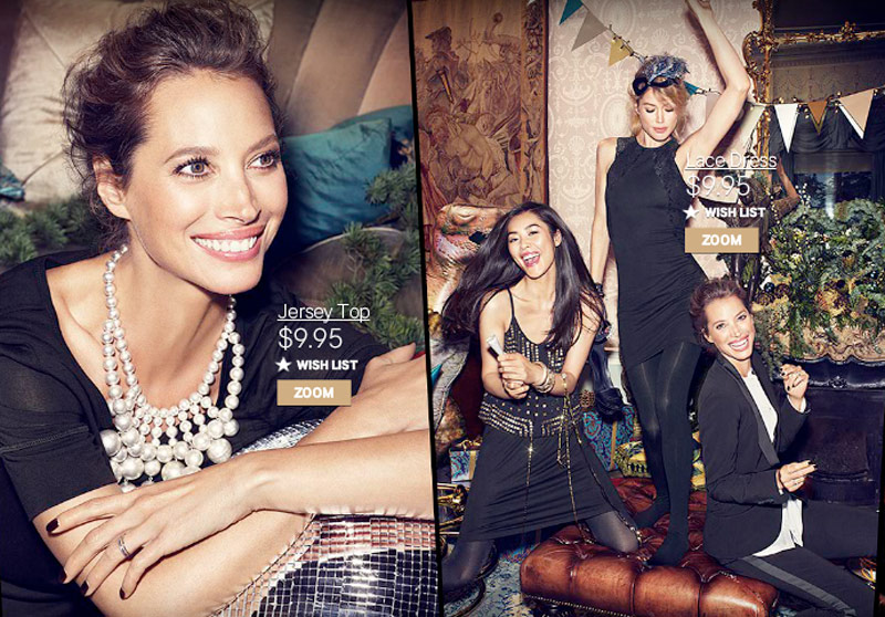 Christy Turlington, Liu Wen + Doutzen Kroes Have a Merry Christmas for H&M