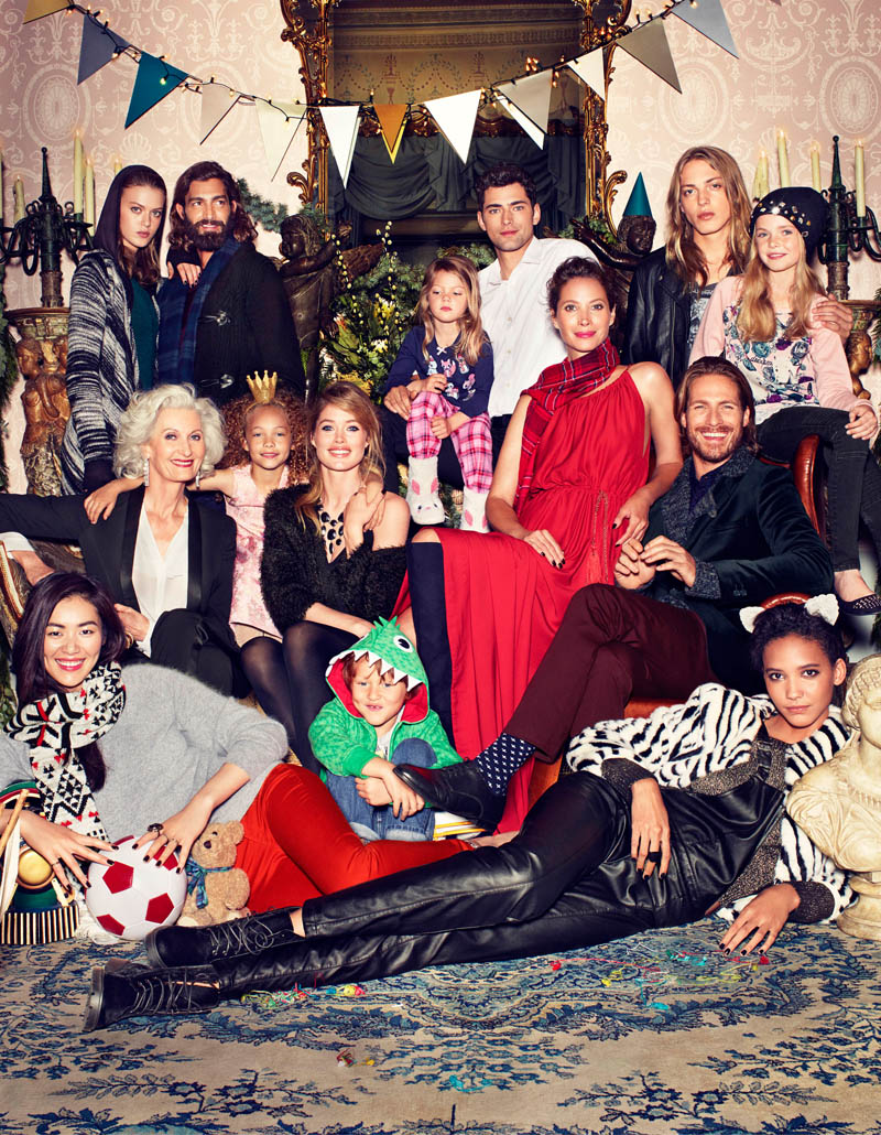 See Photos of H&M's Christmas Ads with Christy, Liu & Doutzen