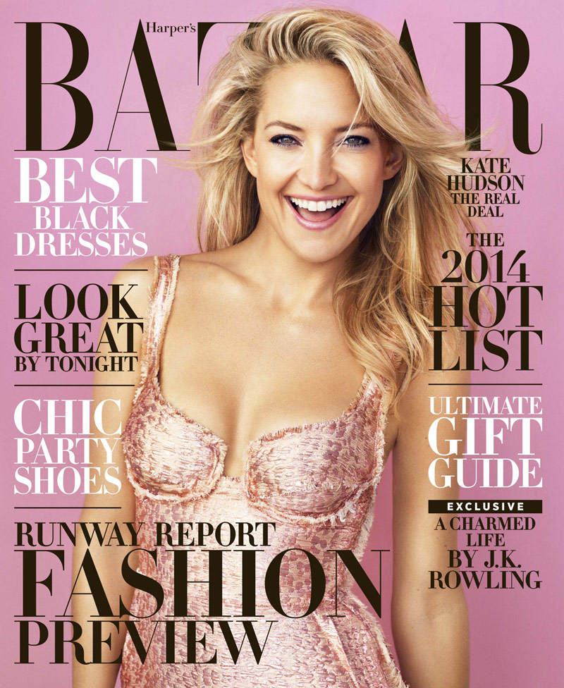 Kate Hudson Covers Harper's Bazaar December/January 2013