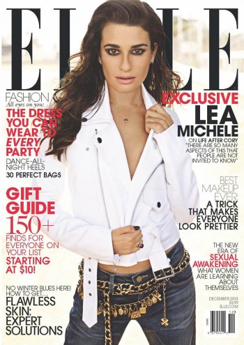 Lea Michele Covers ELLE December 2013, Opens Up About Recent Loss Lea Michele Covers ELLE December 2013, Opens Up About Recent Loss