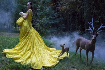 Magda Laguinge Enchants in Couture for Jumbo Tsui in Harper's Bazaar China