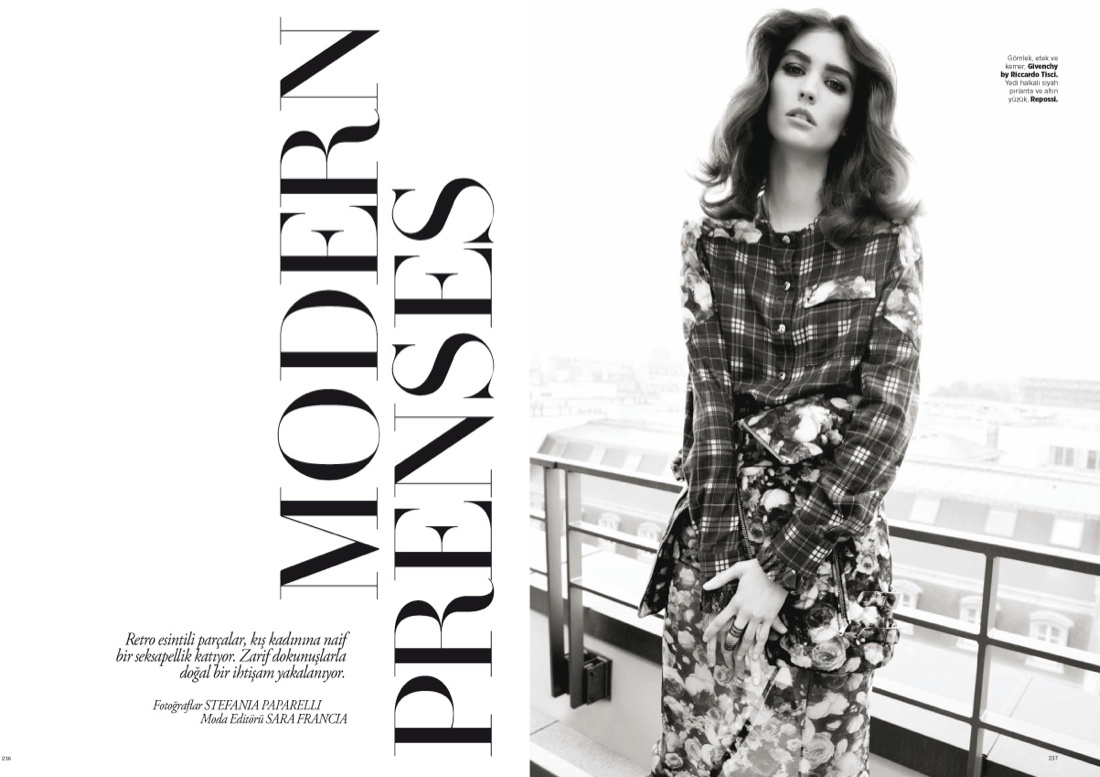 Manon Leloup Poses for Harper's Bazaar Turkey December 2013