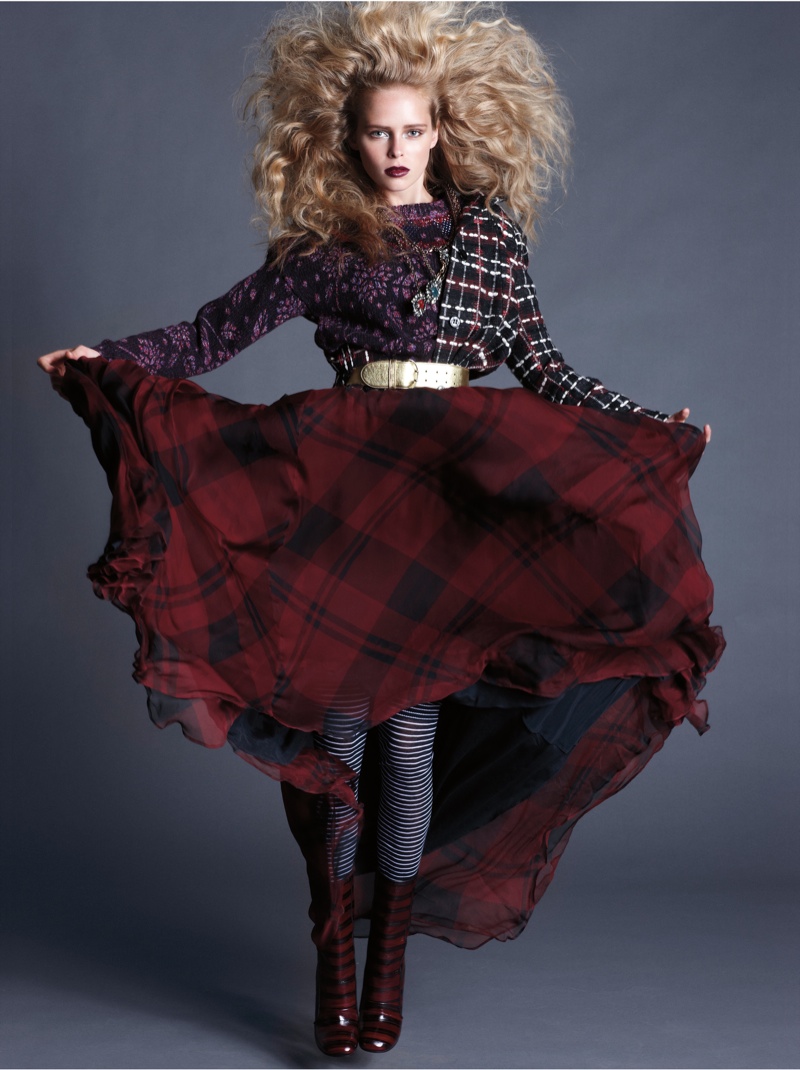 Masha Markina Wears Fall Style for Diego Uchitel in D Magazine