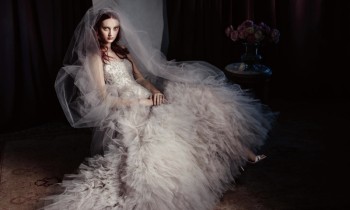 Codie Young Wows in Monique Lhuillier Bridal 2014 Campaign