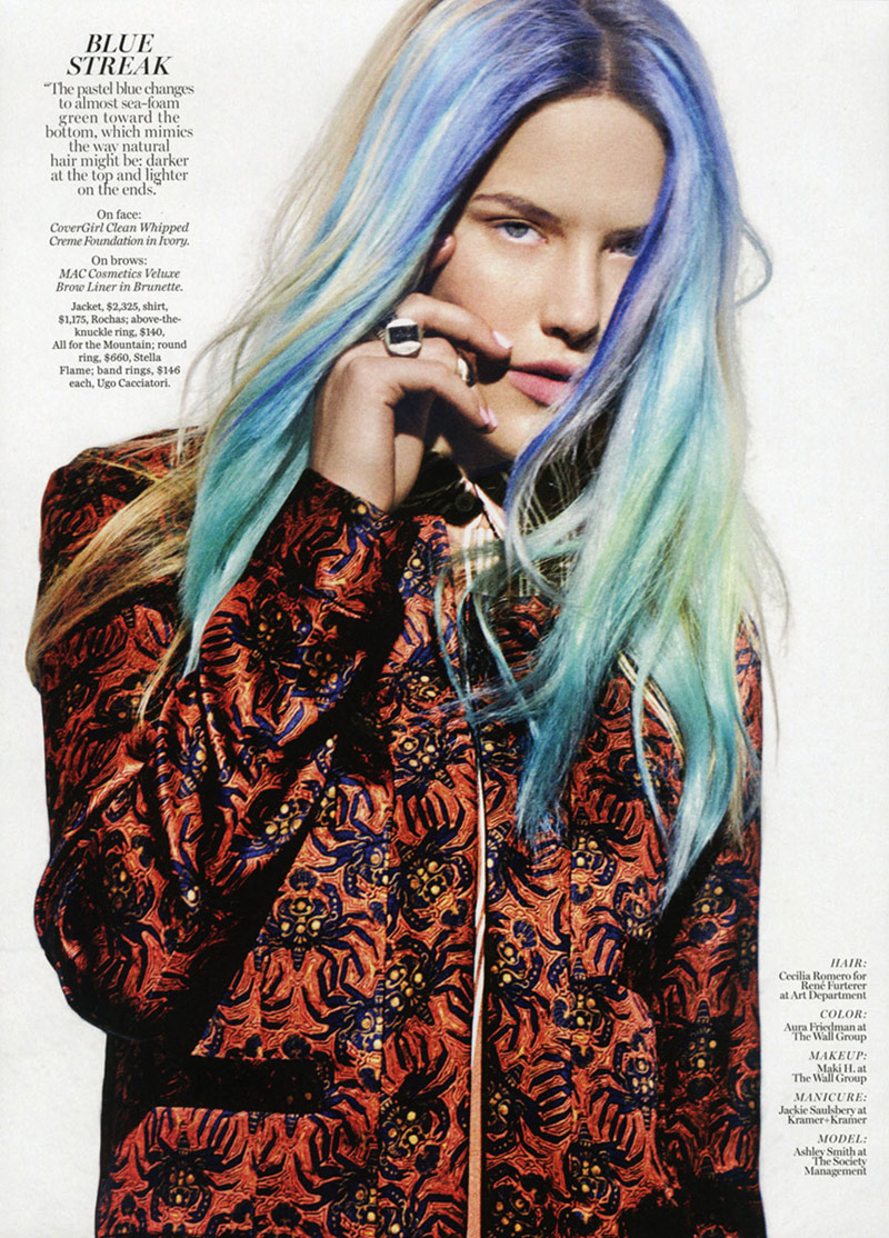 Ashley Smith Gets Colorful for Enrique Badulescu in Marie Claire