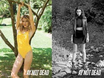 Dree Hemingway + Magda Laguinge Front AY Not Dead Spring 2014 Campaign Dree Hemingway + Magda Laguinge Front AY Not Dead Spring 2014 Campaign