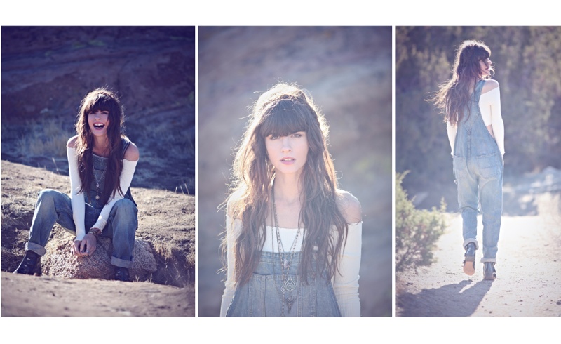 Kelley Ash Has the Blues for Free People Shoot