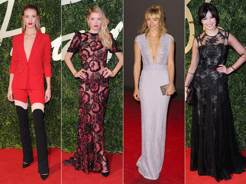 Daisy Lowe, Rosie Huntington-Whiteley + More Stars at the 2013 British Fashion Awards