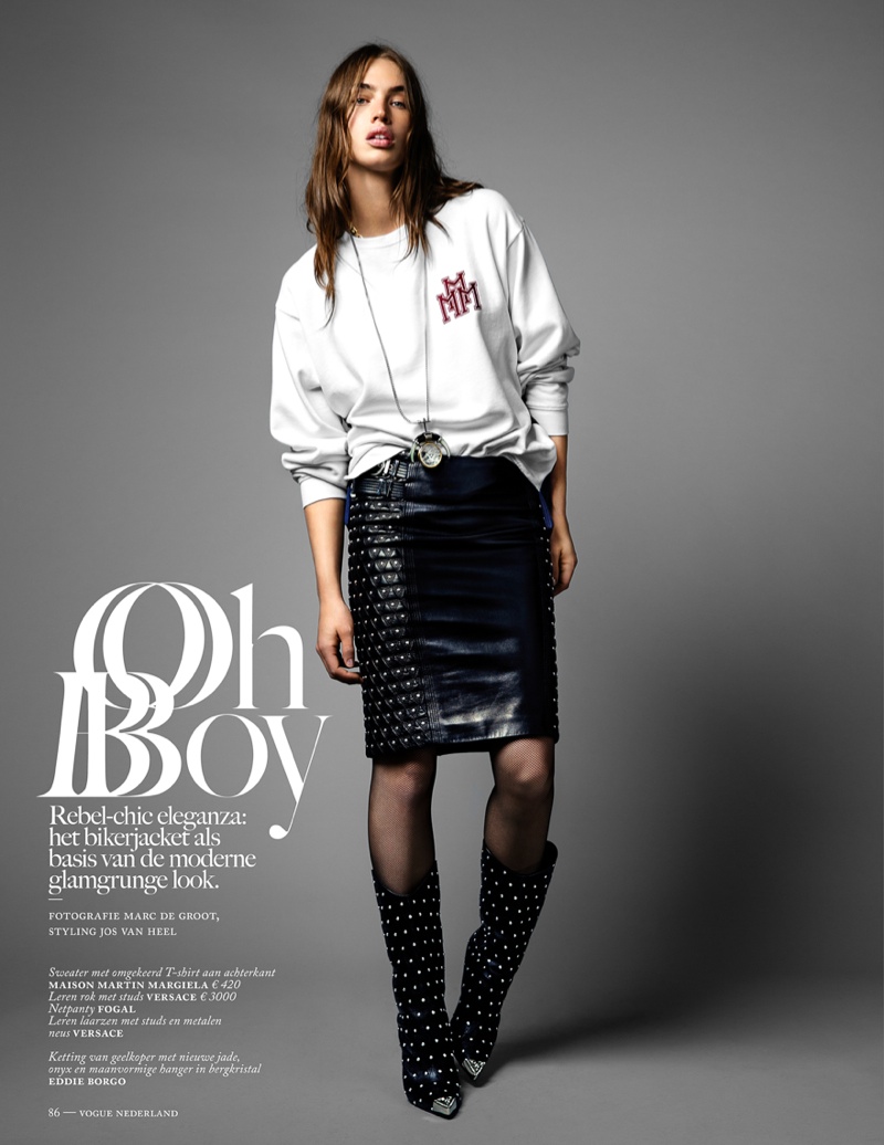 Crista Cober Dons Glam Cool for Vogue Netherlands by Marc de Groot