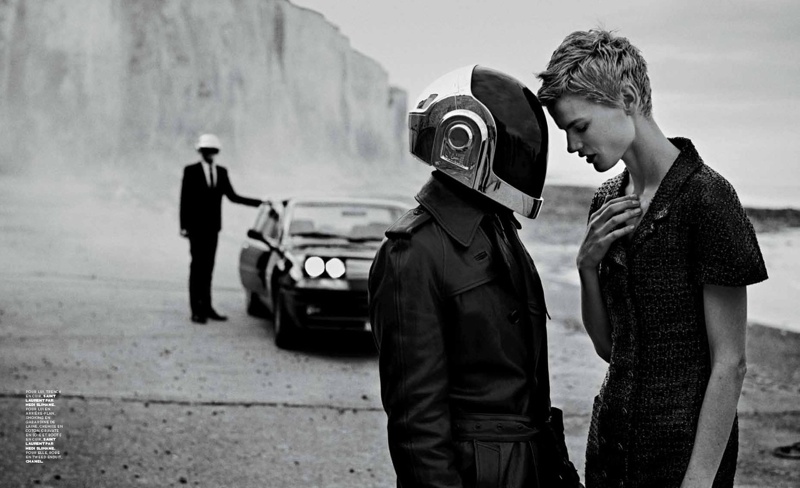 Saskia de Brauw Joins Daft Punk in M le Monde Shoot by Peter Lindbergh