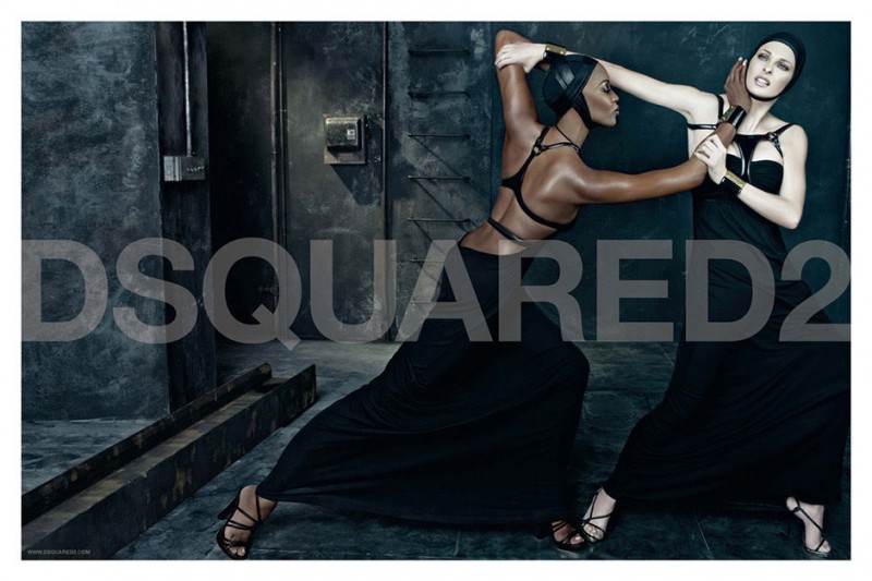 Throwback Thursday | Naomi Campbell + Linda Evangelista for DSquared2 Spring 2009 Campaign