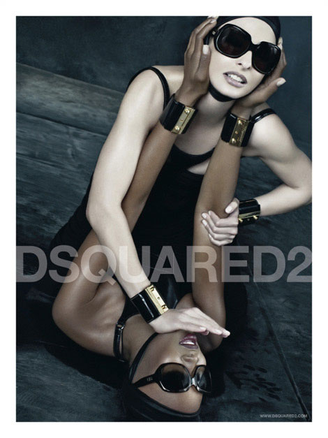 Throwback Thursday | Naomi Campbell + Linda Evangelista for DSquared2 Spring 2009 Campaign