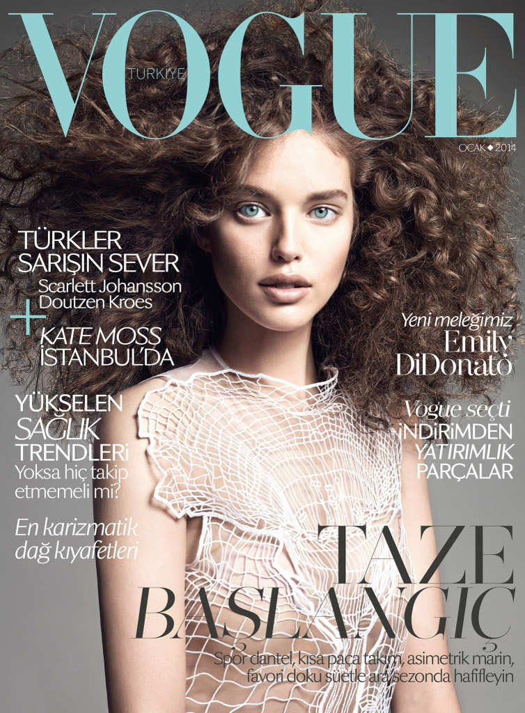 Emily DiDonato Lands Vogue Turkey January 2014 Cover