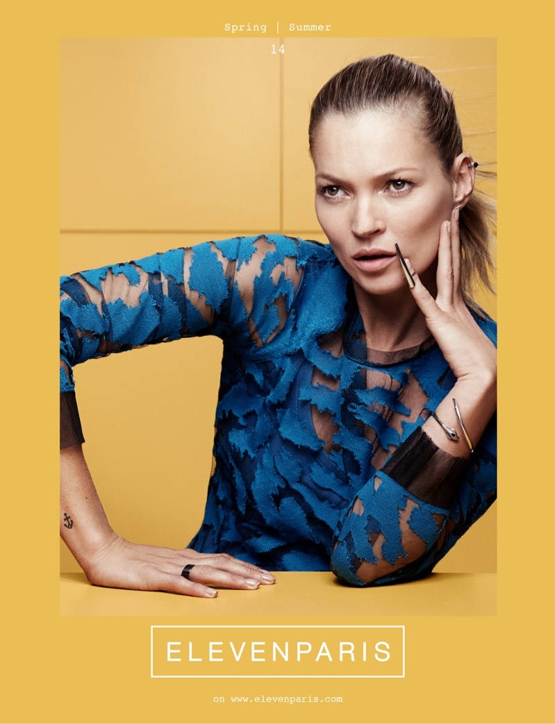 Kate Moss is the Face of ElevenParis' Spring 2014 Campaign