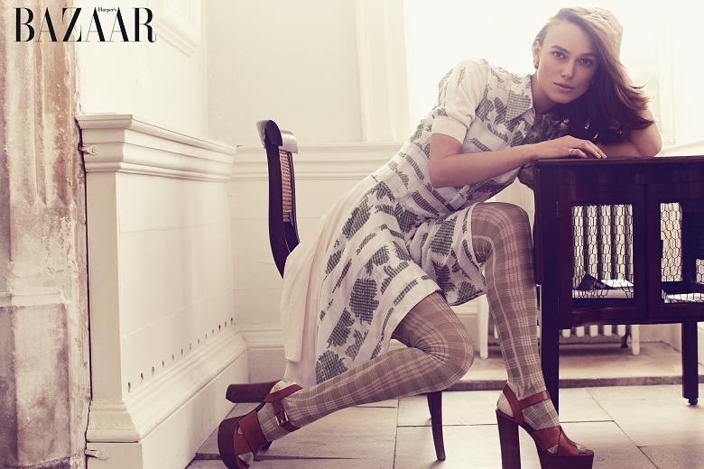 Keira Knightley Covers Harper's Bazaar UK, Talks Feminism & Twitter