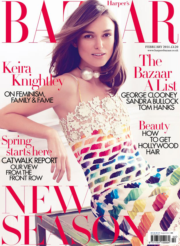 Keira Knightley Covers Harper's Bazaar UK, Talks Feminism & Twitter