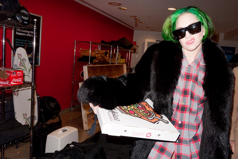Lady Gaga Rocks Green Hair in Terry Richardson Photos